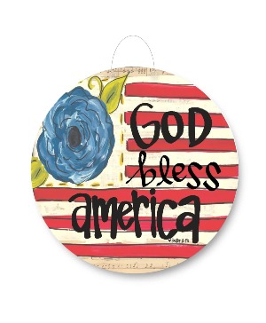 God bless America door sign Gift item