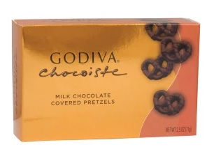 Godiva Chocolate Covered Mini Pretzels Gourmet Food