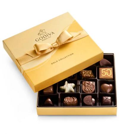 Godiva Gold Ballotin Chocolates Box gifts