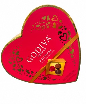 Godiva Heart Chocolate 3.3 OZ  