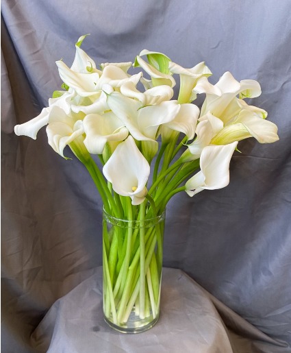 Gogeous White Calla Vase Vase Arrangement