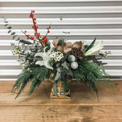 Gold and Berries Arrangement