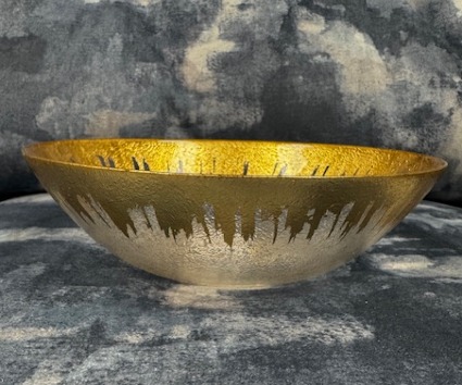 The Royal Standard GOLD AND CLEAR BOWL  