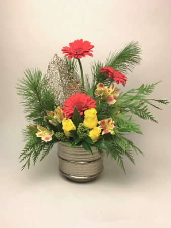 Gold Butterfly Christmas Arrangement