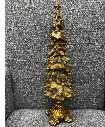 Gold Christmas tree 