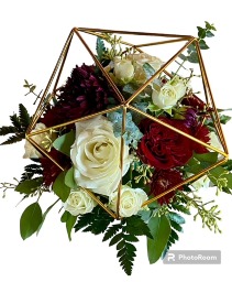 Gold Geometric Centerpieces Wedding Table Centerpieces