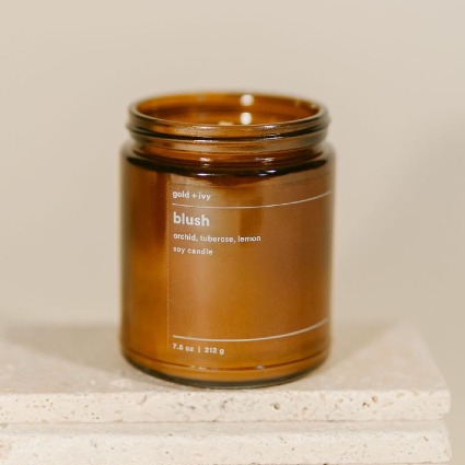 gold + ivy 'Blush' Soy Candle 
