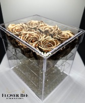Gold preserved roses  preserved roses 