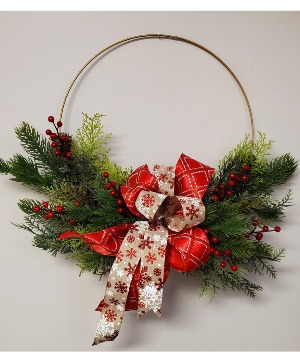 Gold Ring Wreath Seasonal
