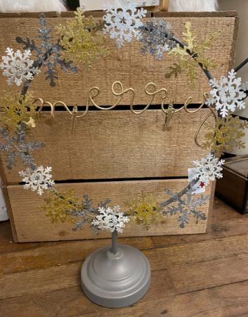 Gold & Silver Snowflake Card Holder 