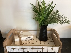Gold Starburst Etched Tray 
