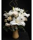 Gold & White Christmas Delight Fresh Arrangement