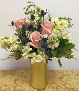 golden arrangement Vase
