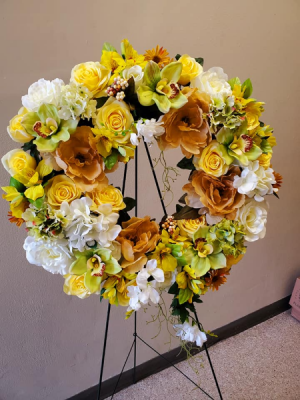 Golden Artisan Wreath by Darlene 