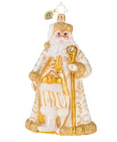 Golden Baroque Nicholas Christopher Radko Ornament