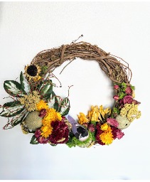 Golden Bird Wreath Year-Long Decor