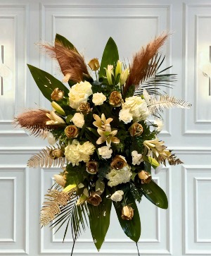 Golden Celebration of Life Standing Spray Sympathy