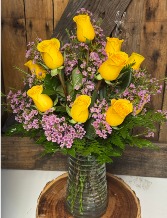 Golden Charm Flower Arrangement