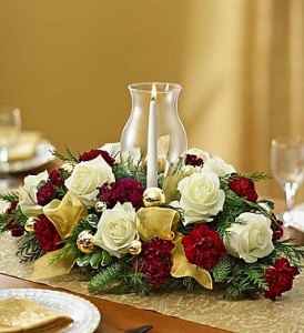 Golden Christmas Centerpiece A Gift of Gilt and light  in Gainesville, FL | PRANGE'S FLORIST
