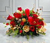 Golden Crimson Harmony Wooden Box