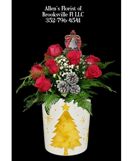 Golden Delight  Fresh cut flowers in a ceramic container