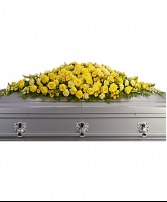 Golden Garden Casket Spray