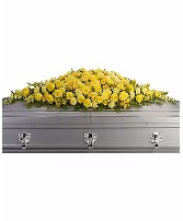 Golden Garden Casket Spray 