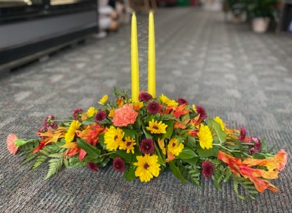 Golden Glow Centerpiece Thanksgiving