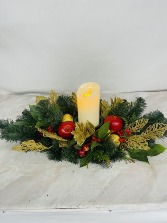 Golden Glow silk Christmas Arrangement