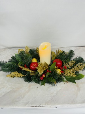 Golden Glow silk Christmas Arrangement