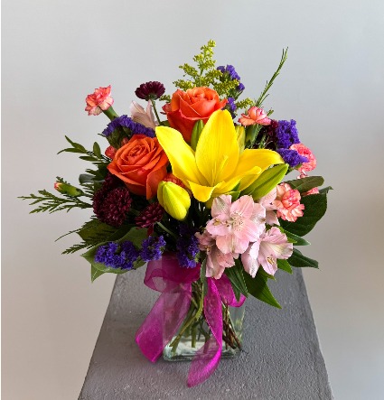 Golden Glow Vase Arrangement 