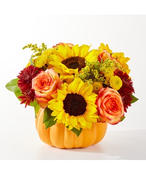 Golden Gourd  Fall Arrangement 