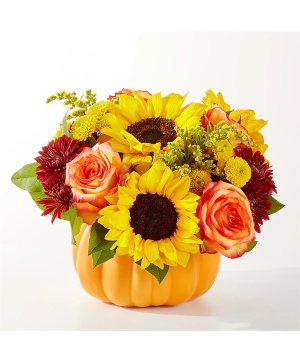 Golden Gourd Pumpkin Bouquet 