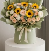 Golden Harmony Floral Box Birthday - Get well soon- Anniversary- Just Because 