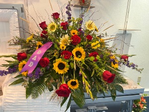 Golden Horizon  Casket Spray