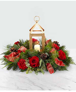 Golden Lantern Centerpiece  