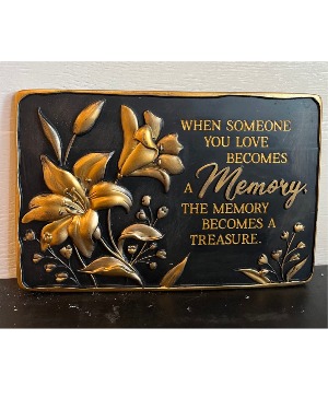 Golden Lillies Stone sympathy stone