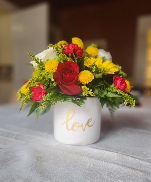 Golden Love Pot  Valentine