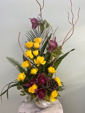 Golden Orchid Elegance By Enchanted Florist of Cape Coral 