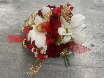 Golden Orchid Prom Corsage