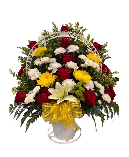 Golden Remembrance Sympathy Basket Sympathy