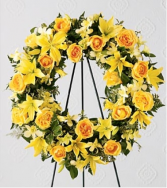Golden Remembrance Wreath