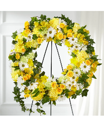 Golden Remembrance Wreath 