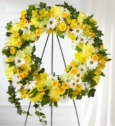 Golden Remembrance Wreath 