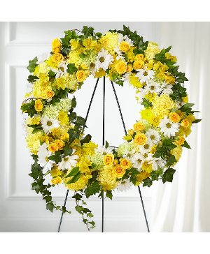 Golden Remembrance Wreath 