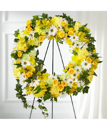 Golden Remembrance Wreath 