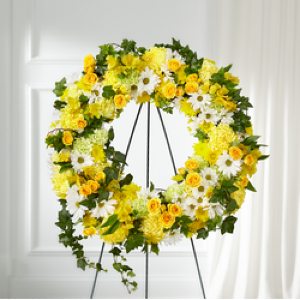 Golden Remembrance Wreath 