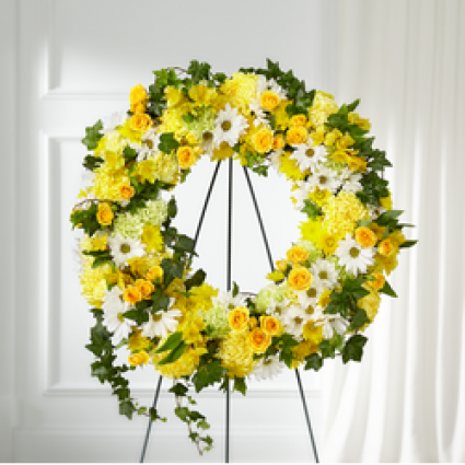 Golden Remembrance Wreath