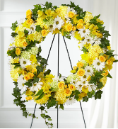 Golden Remembrance Wreath 