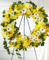 Golden Remembrance Wreath 